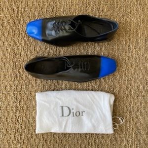 Dior Black/ Blue leather lace Oxford